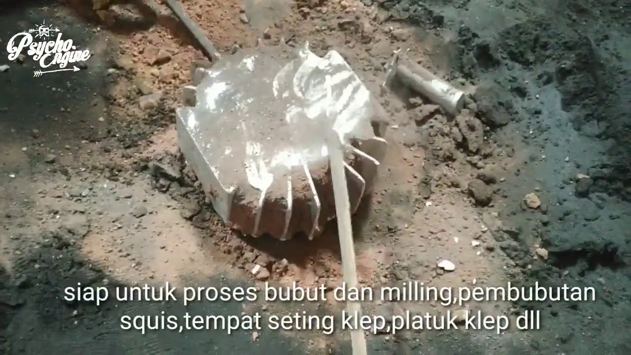 cylinder head casting process(engine hand Made V twin 1200 CC 43 °) part 1