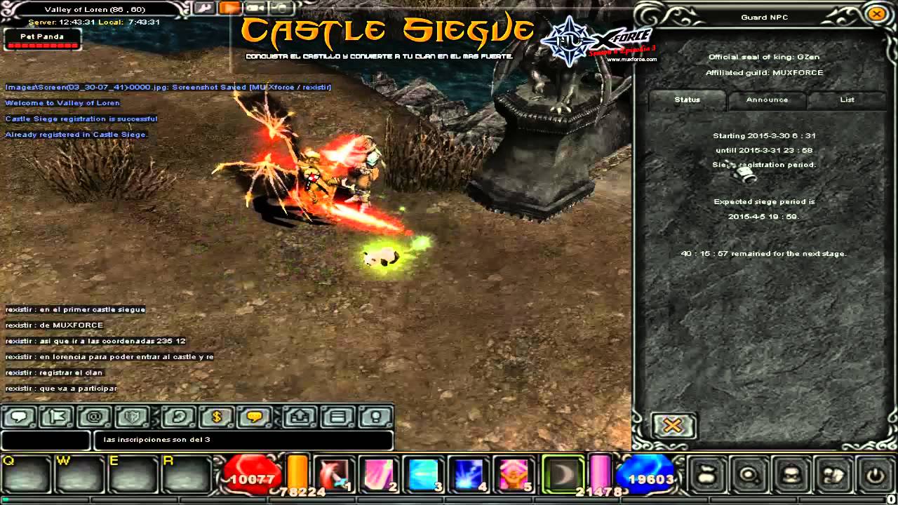[CASTLE SIEGE] COMO INSCRIBIRSE