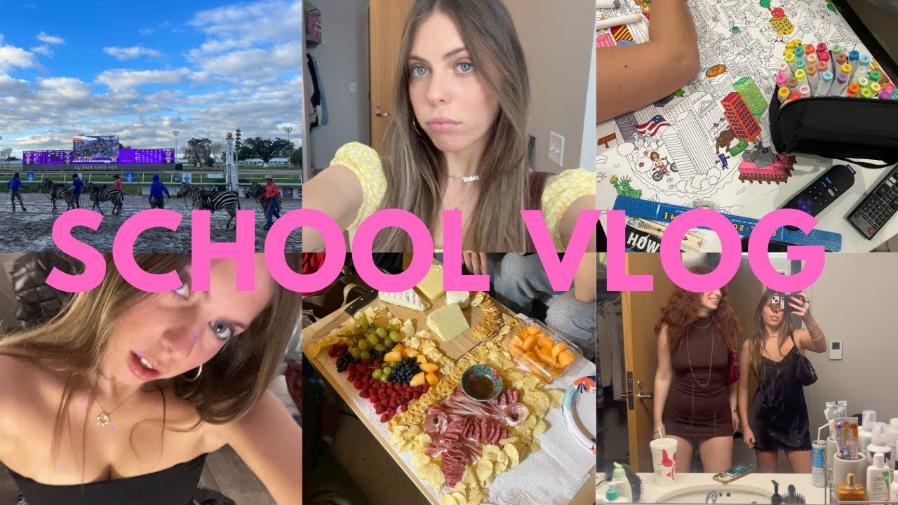 TULANE VLOG ★ animal race day, going out, and new jewelry haul