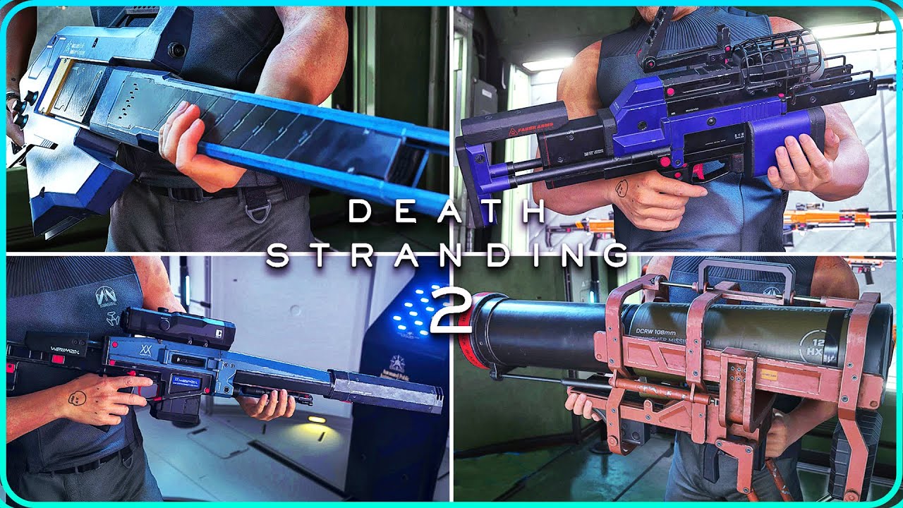 All 61 Weapons Showcase Death Stranding 2 On The Beach