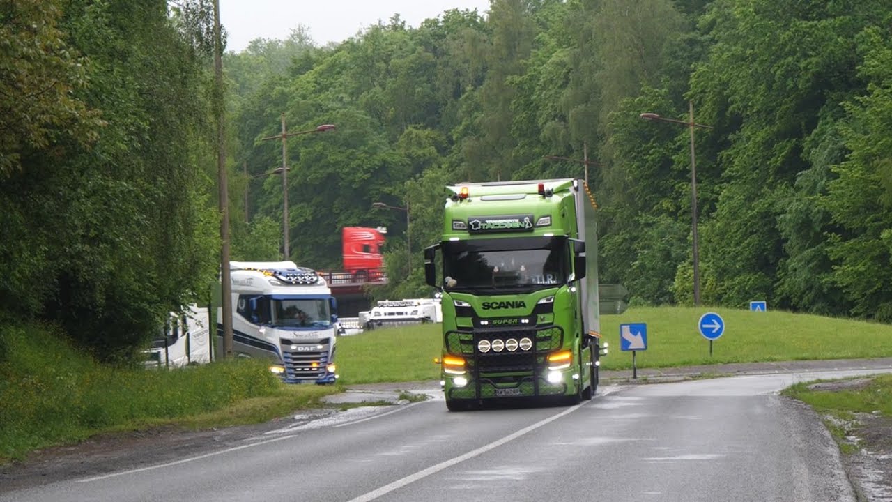 Arrivée des camions au Truckshow de Barlin 2024 ! ft Cœur de Routier