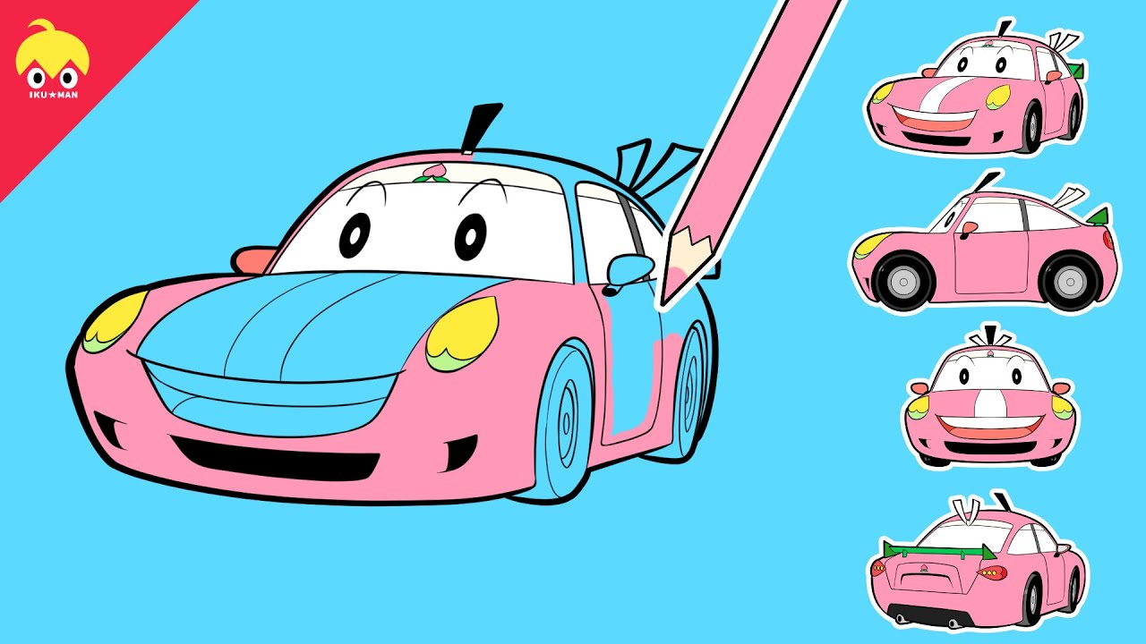 描いたももたろうが動き出す【むかし話のキャラを車や乗り物にするPART１】