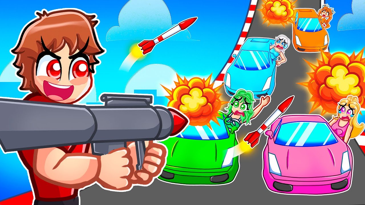 ROCKETS VS CARS IN GTA 5...