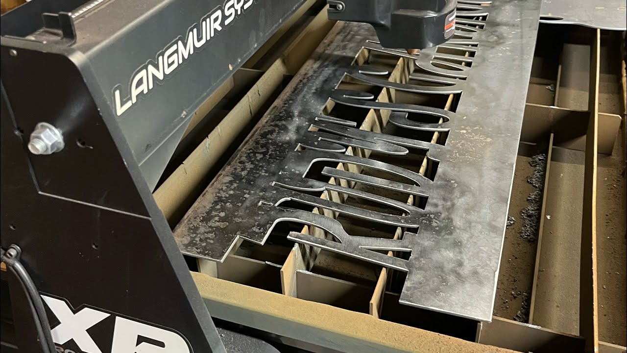Langmuir crossfire XR plasma table trial run. #custom #plasma #metal #fabrication #diy#sub
