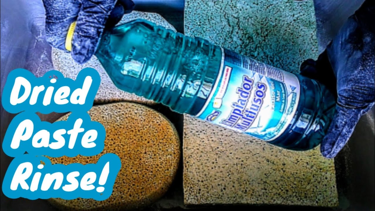 ‼️Dried Paste Sponge Rinsing‼️ #compilation #asmr #oddlysatisfying #relaxing #crunchyasmr #paste