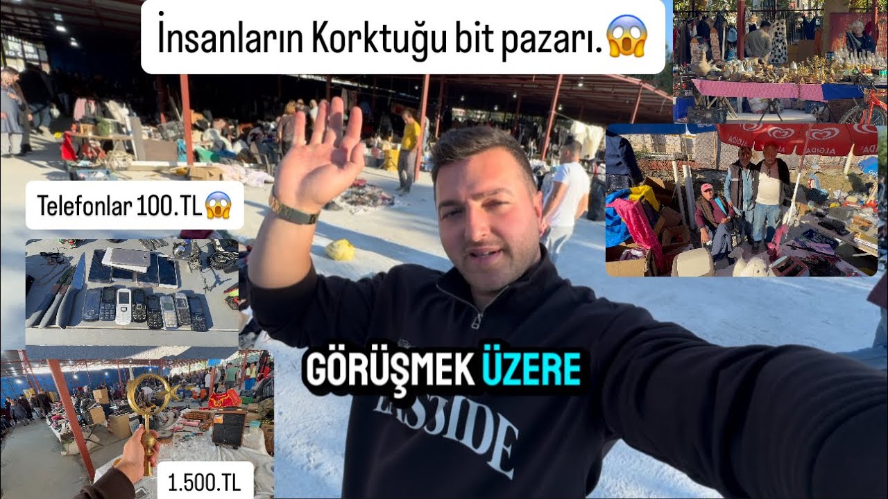 İzmir Karabağlar bit pazarı insanların korktuğu gelmeye &Ccedil;ekindiği pazar 😱 #bitpazari 