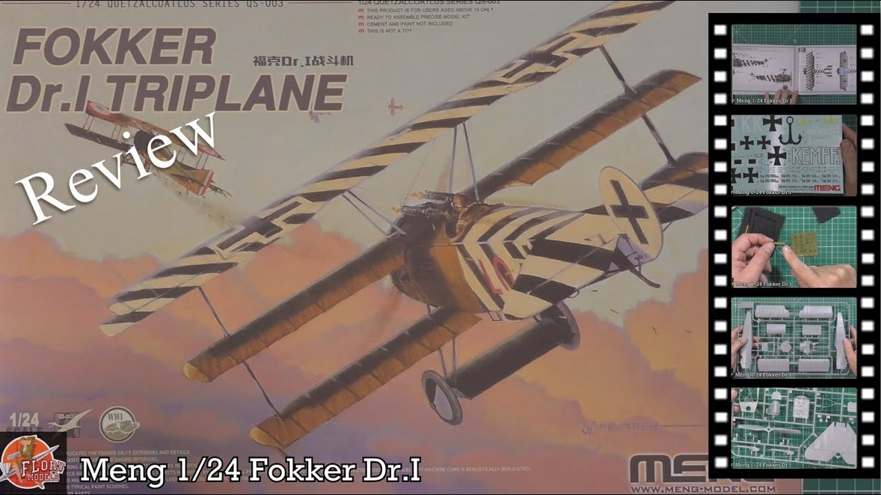 Meng 1/24 Fokker Dr.I review