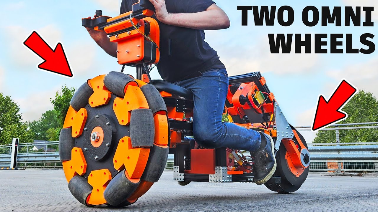 Two-Omni-Wheel Bike behaves weirdly