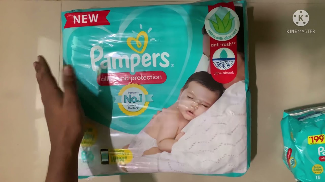 newborn baby👶🏻 #pampers Unboxing and review #amazonindia.