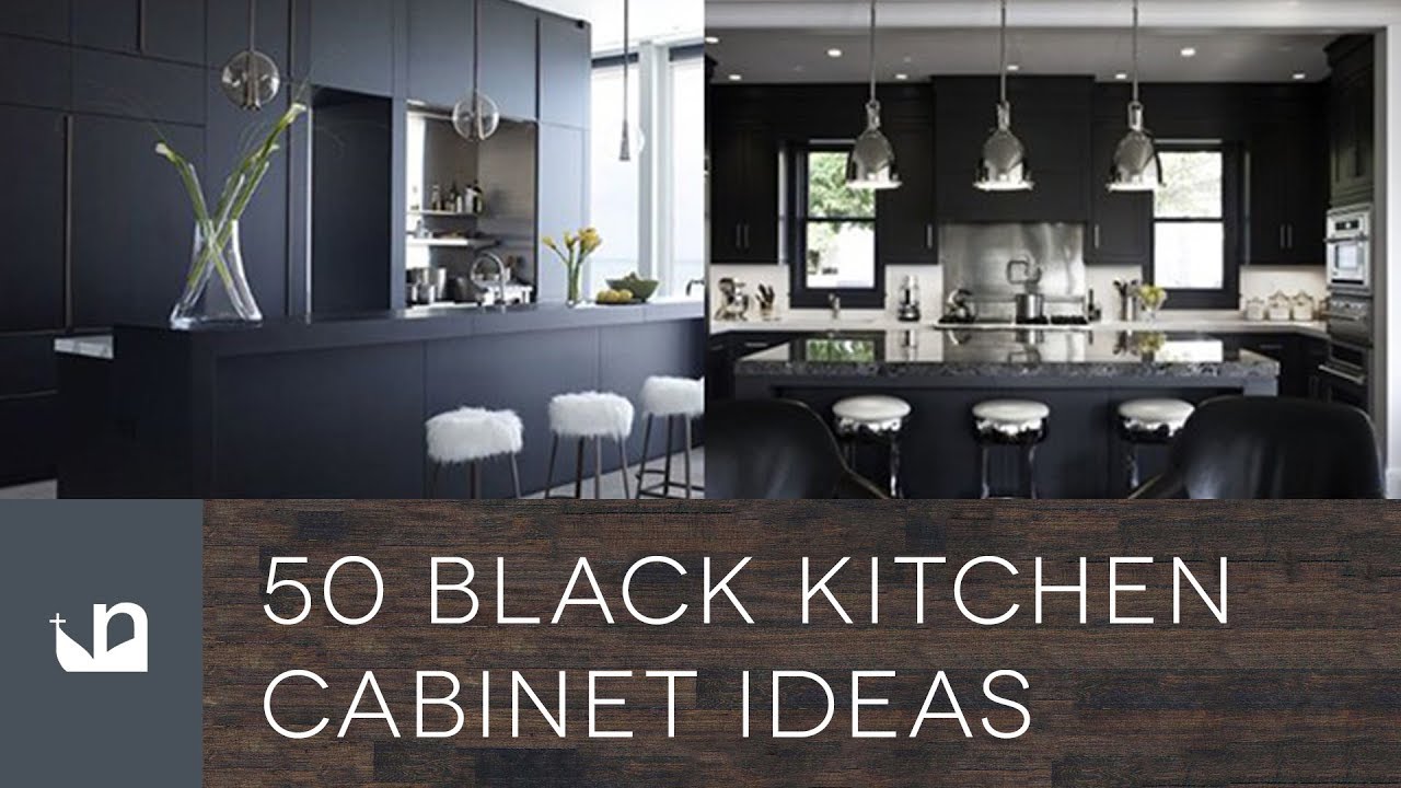 50 Black Kitchen Cabinet Ideas