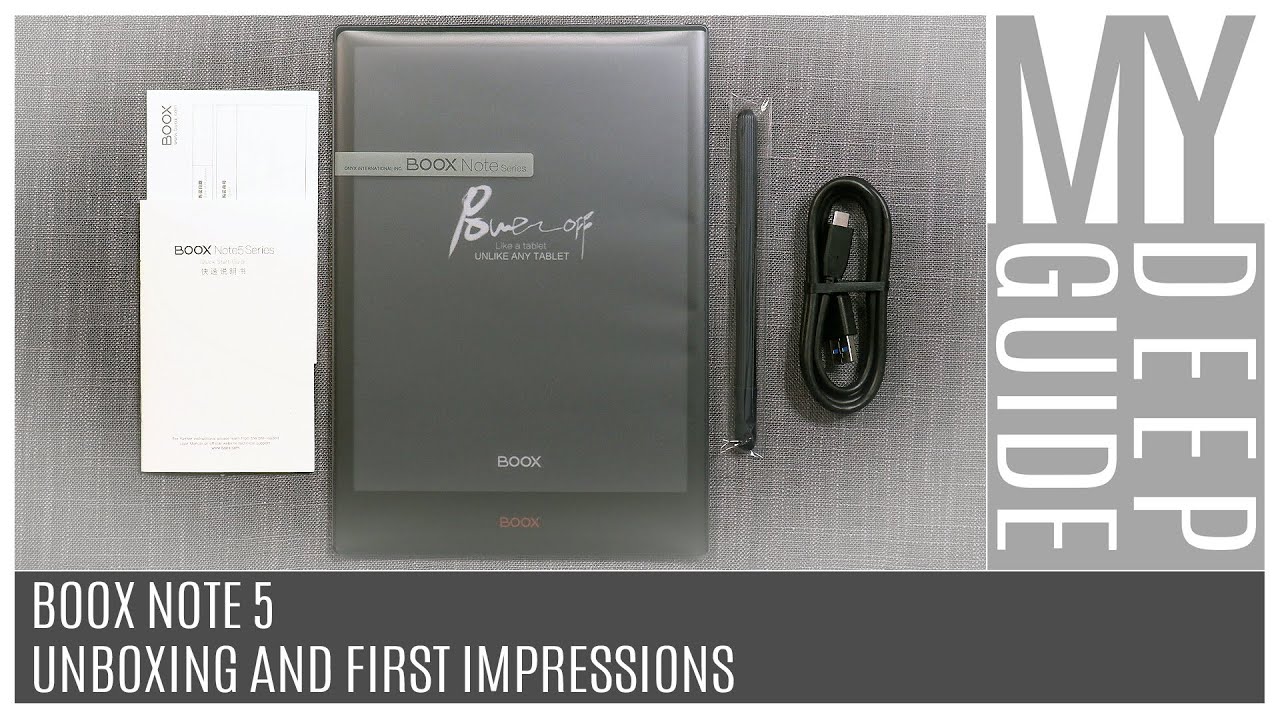 Boox Note 5: Unboxing And First Impressions
