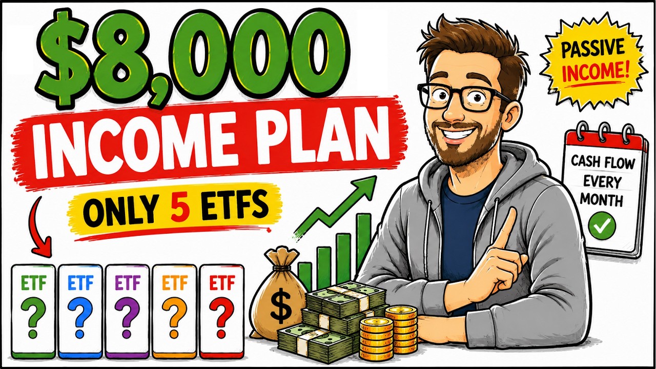 Этот портфель из 5 ETF приносит $8 000 в месяц (стратегия пассивного дохода)