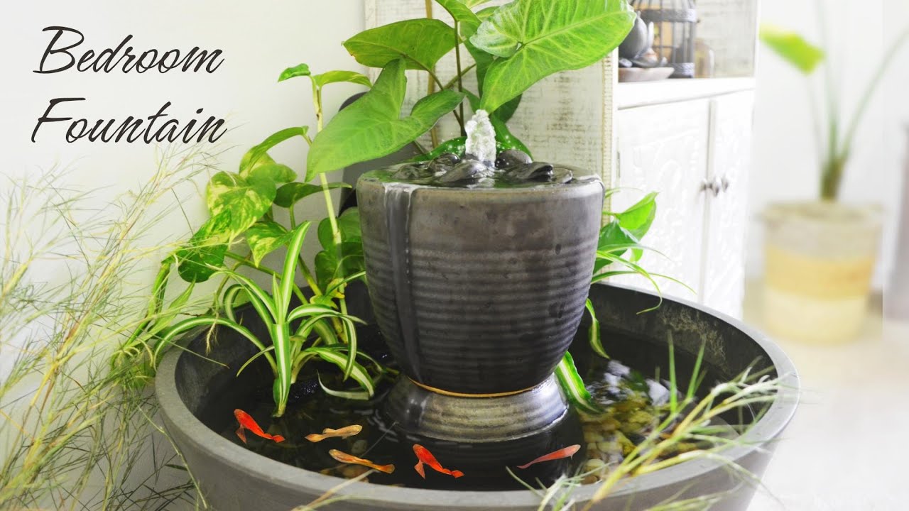 DIY Guppy Water Fountain Mini Pond/ Low Tech DIY, Home Decoration