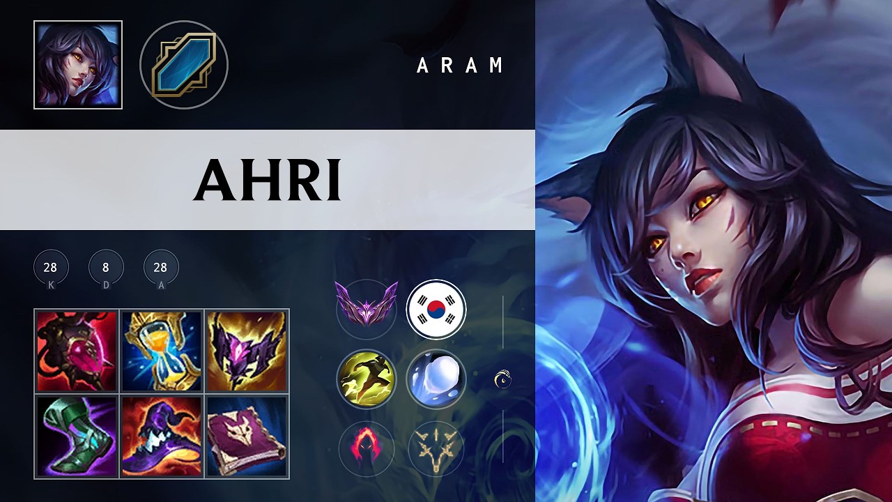 Ahri ARAM - KR Master Patch 26.09