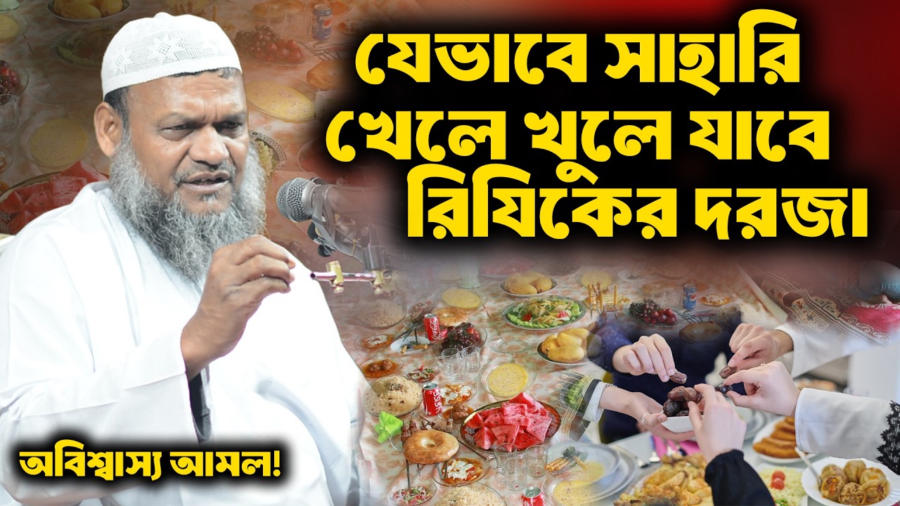 যেভাবে সাহারি খেলে খুলে যাবে রিযিকের দরজা 💰শায়খ আব্দুর রাজ্জাক বিন ইউসুফ । abdur razzak bin yousuf
