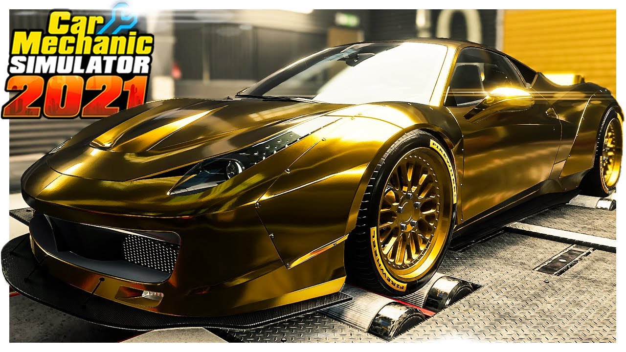 GOLDEN Ferrari 458 Liberty Walk Restoration // Car Mechanic Simulator 2021 Gameplay