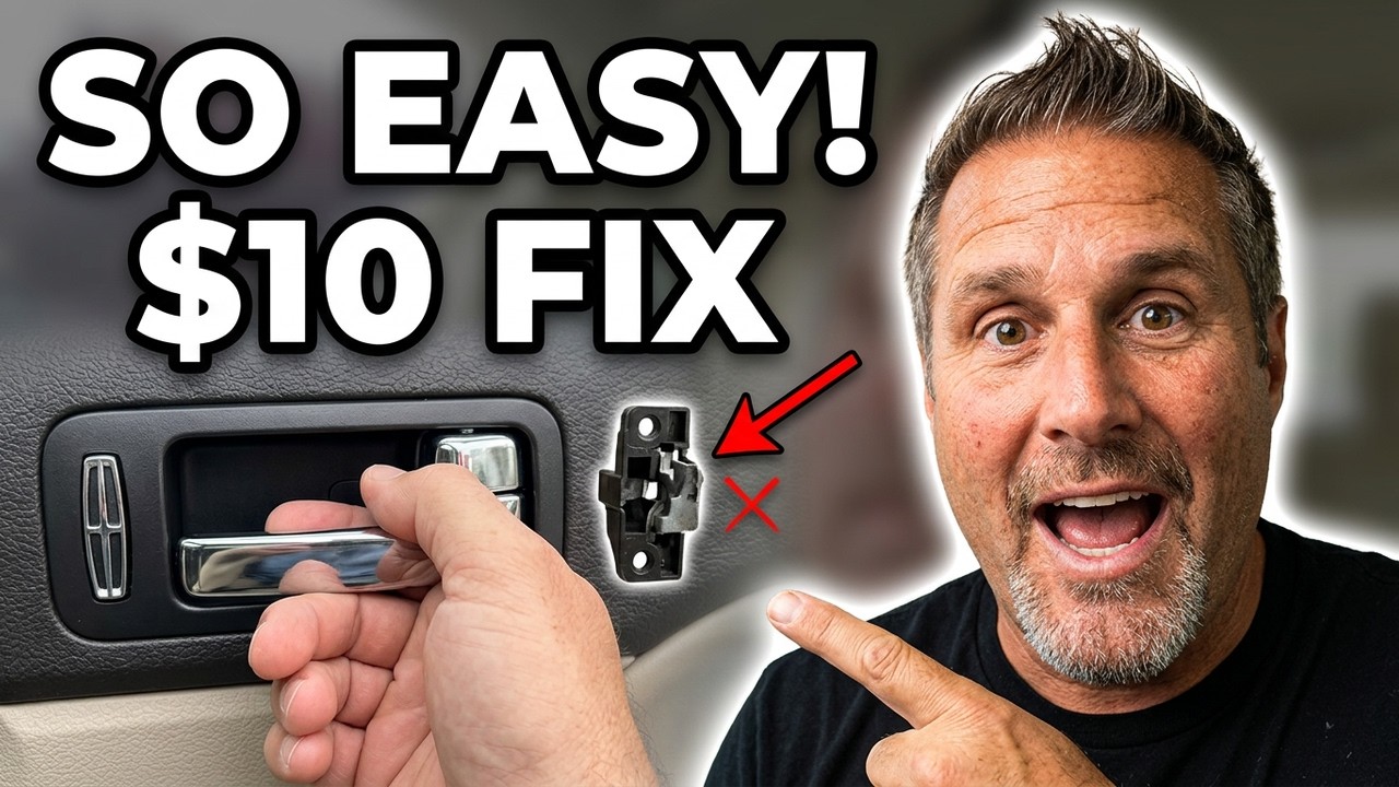 DIY: How to Replace Broken Interior Door Handle for $10 | Lincoln MKZ 2006-2012
