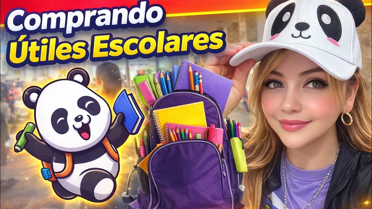 Comprando útiles escolares mira  asta el final este video 