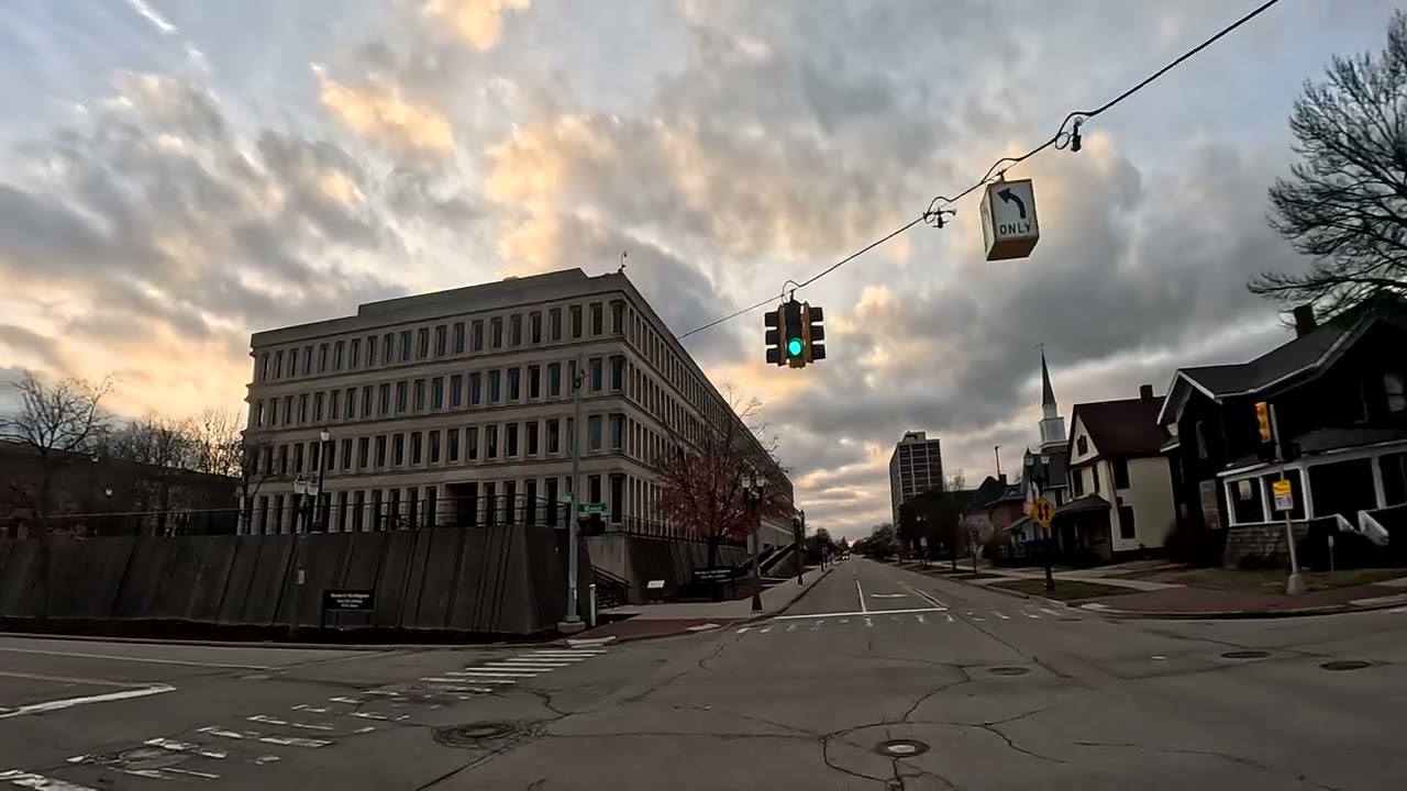 4K Driving Around Lansing Michigan Mi Capital Area 48933 ASMR