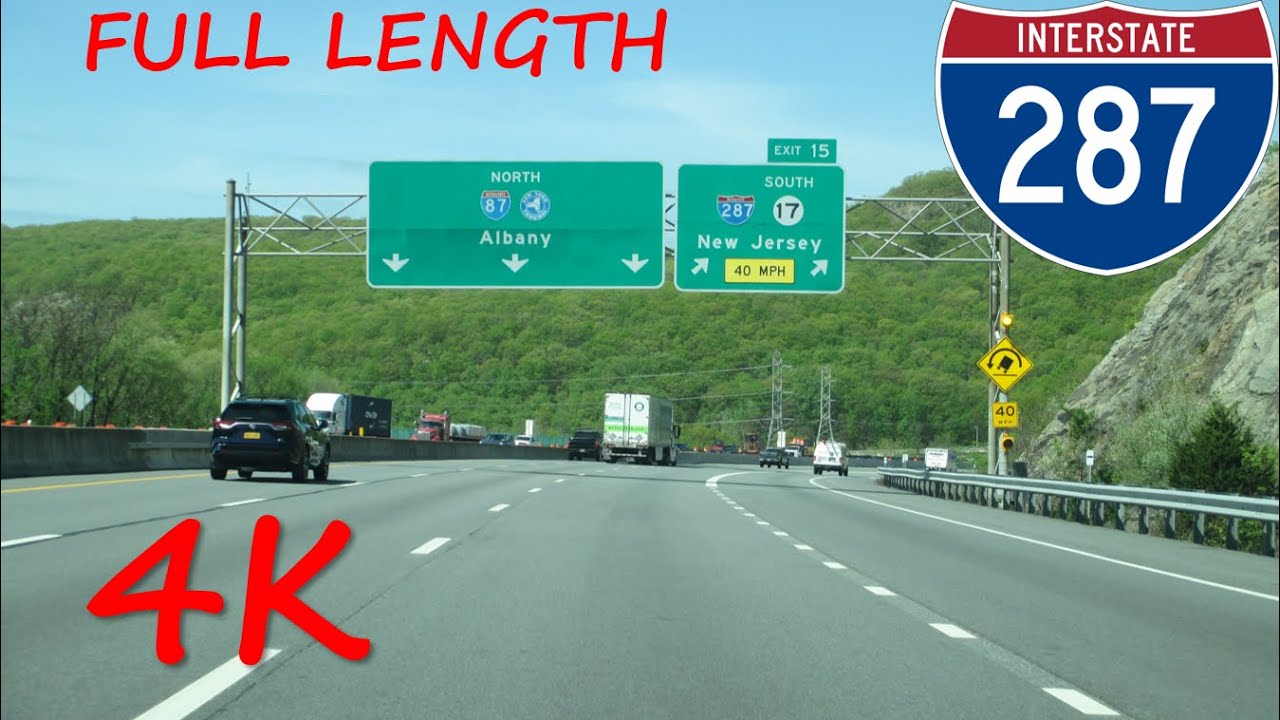 ⁴ᴷ Interstate 287 counterclockwise/outer loop [4K VIDEO]