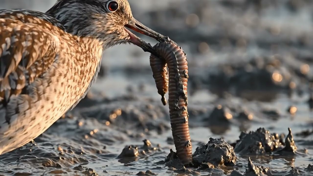 When the Tide Pulls Back: The Mudflat Feast for Birds & Fish