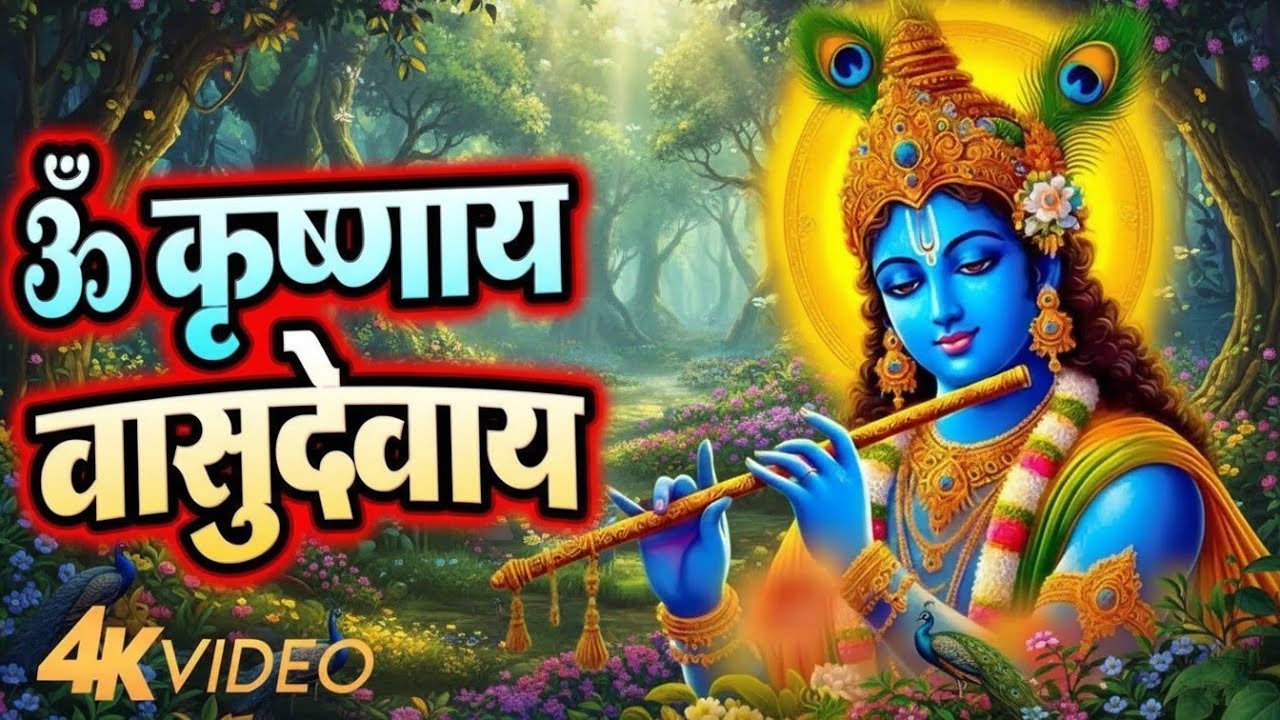 Krishna Mantra - Om Krishnaya Vasudevaya Haraye Paramatmane 108 Times | Bhakti Song | Krishna Bhajan