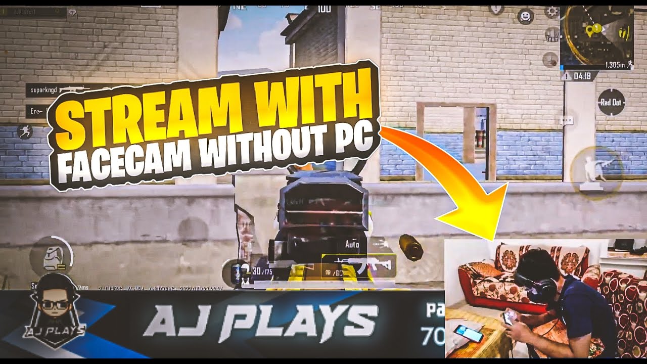 How To Live Stream BGMI With FaceCam On Mobile | Live Stream FaceCam Without Pc