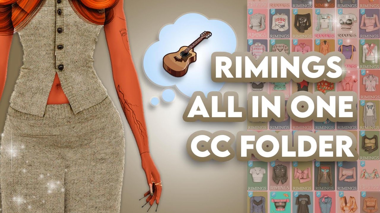Sims 4 RIMINGS Clothes All In One CC Folder