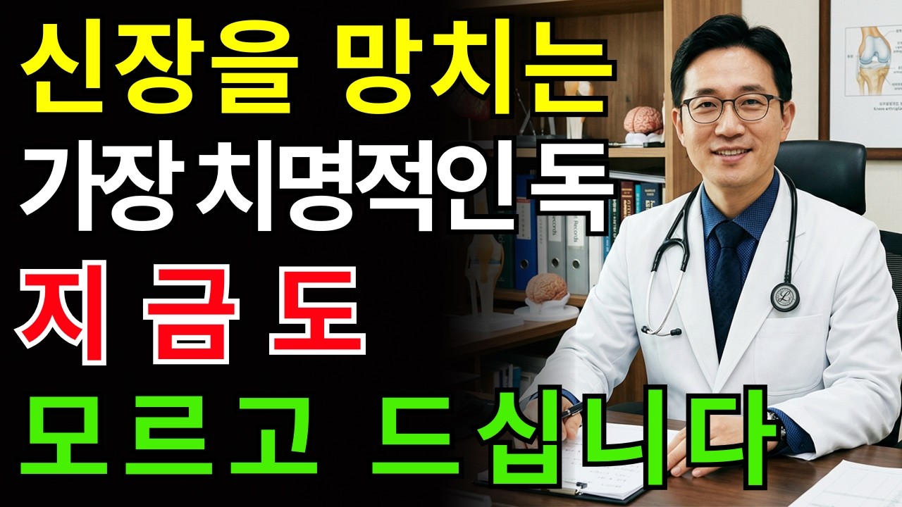 신장 전문의 충격 경고: 