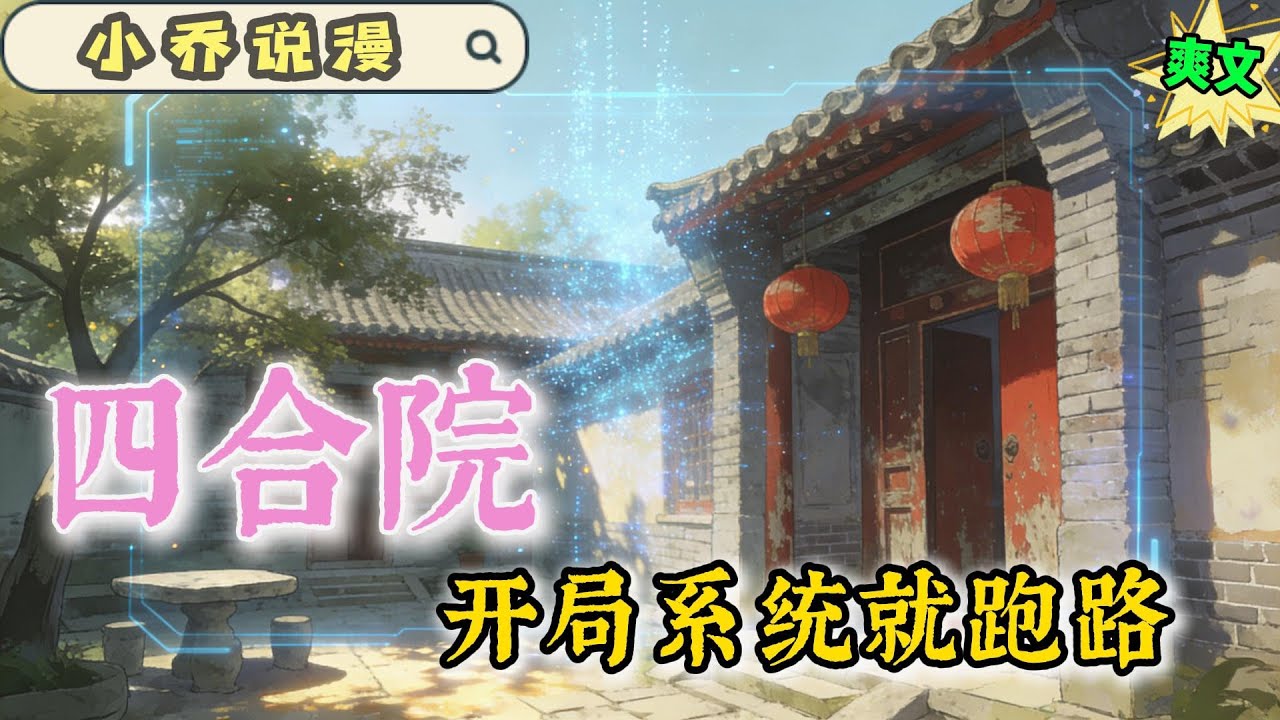 《四合院：开局系统就跑路》穿越1952年。何大清跑路，小小年纪的何雨柱担负起照顾妹妹何雨水的责任。得到了一个灵泉空间。看他如何玩转情满四合院的世界。#有声小说 #穿越 #小說 #有聲書 #四合院