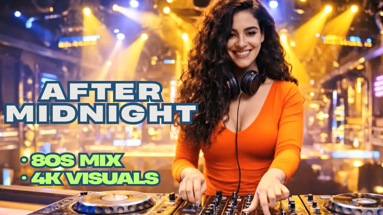Neon Winter Disco &bull; After Midnight Neon &bull; 80s Mix | 4K Visuals