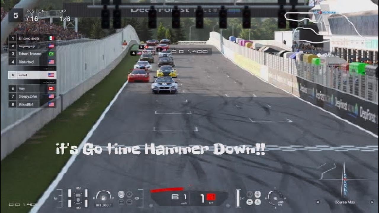 Bringing it Home! 🏁 BMW M6 GT3 sprint : Deep Forest  5th to 1st (Pure Sound )