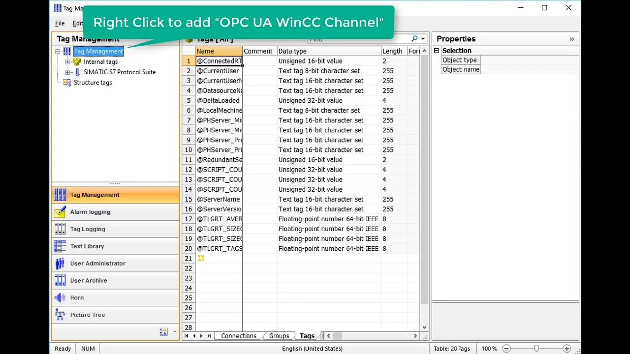 WinCC v7.4 Step By Step #5: Add OPCUA Driver 🗃️ 