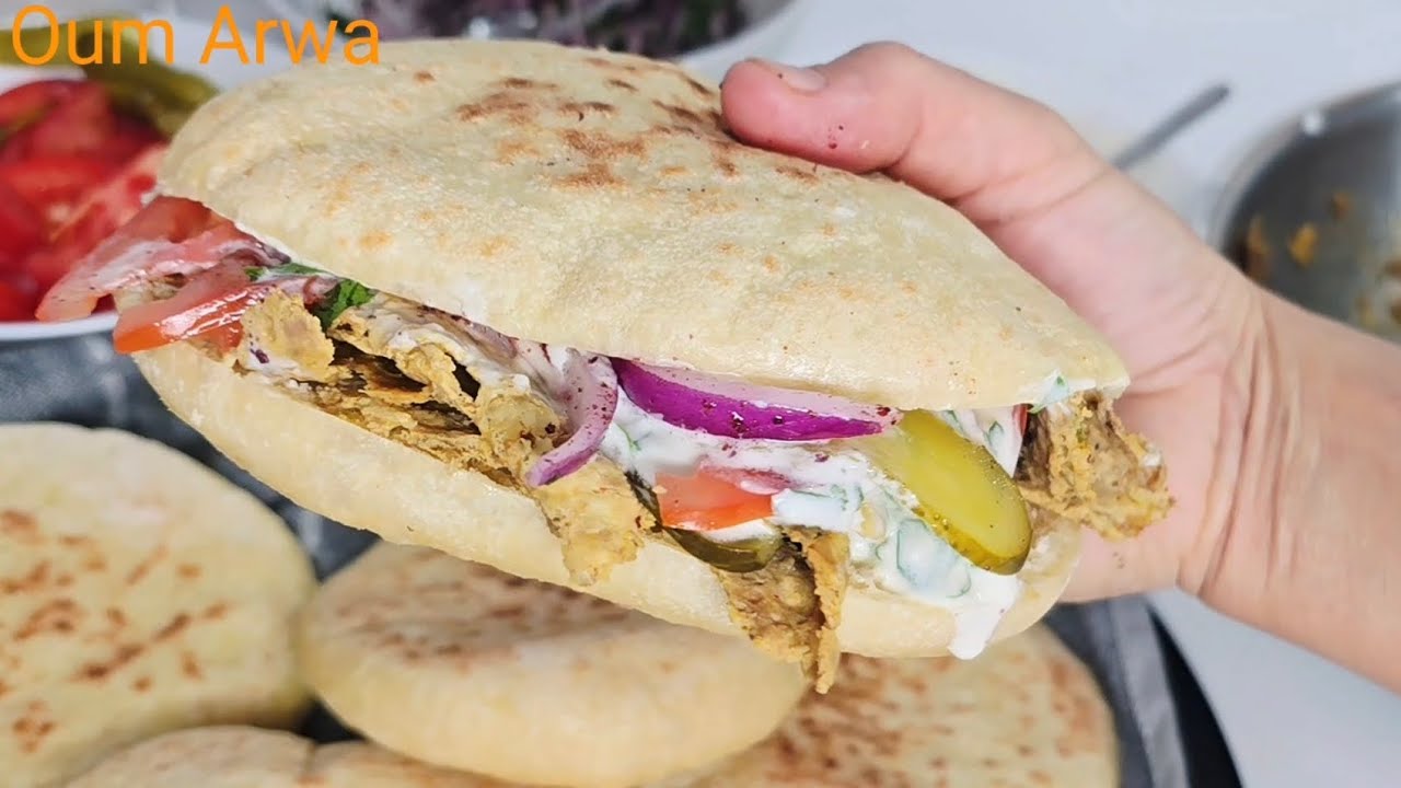 Kébab 100% maison,même le pain:recette virale à ma façon