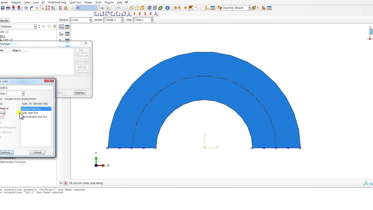 ABAQUS temperature-displacement coupled analysis