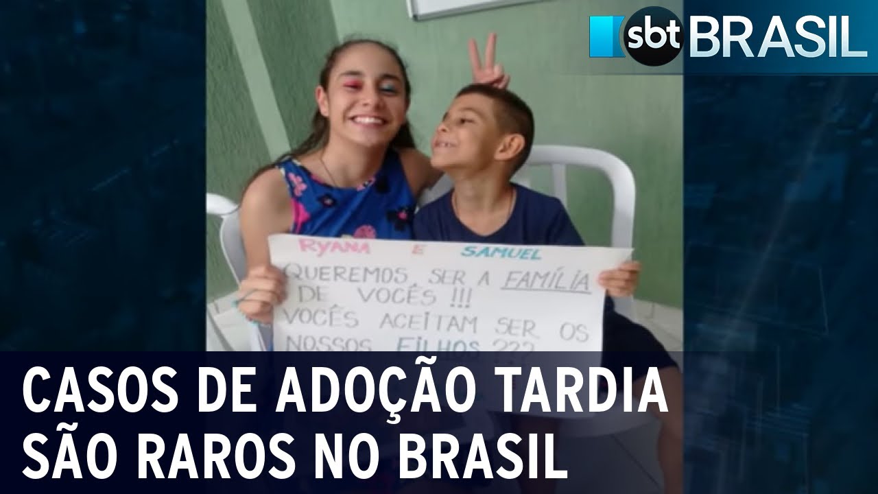Casos de adoção de crianças maiores de 8 anos ainda são raros no país | SBT Brasil (27/05/23)