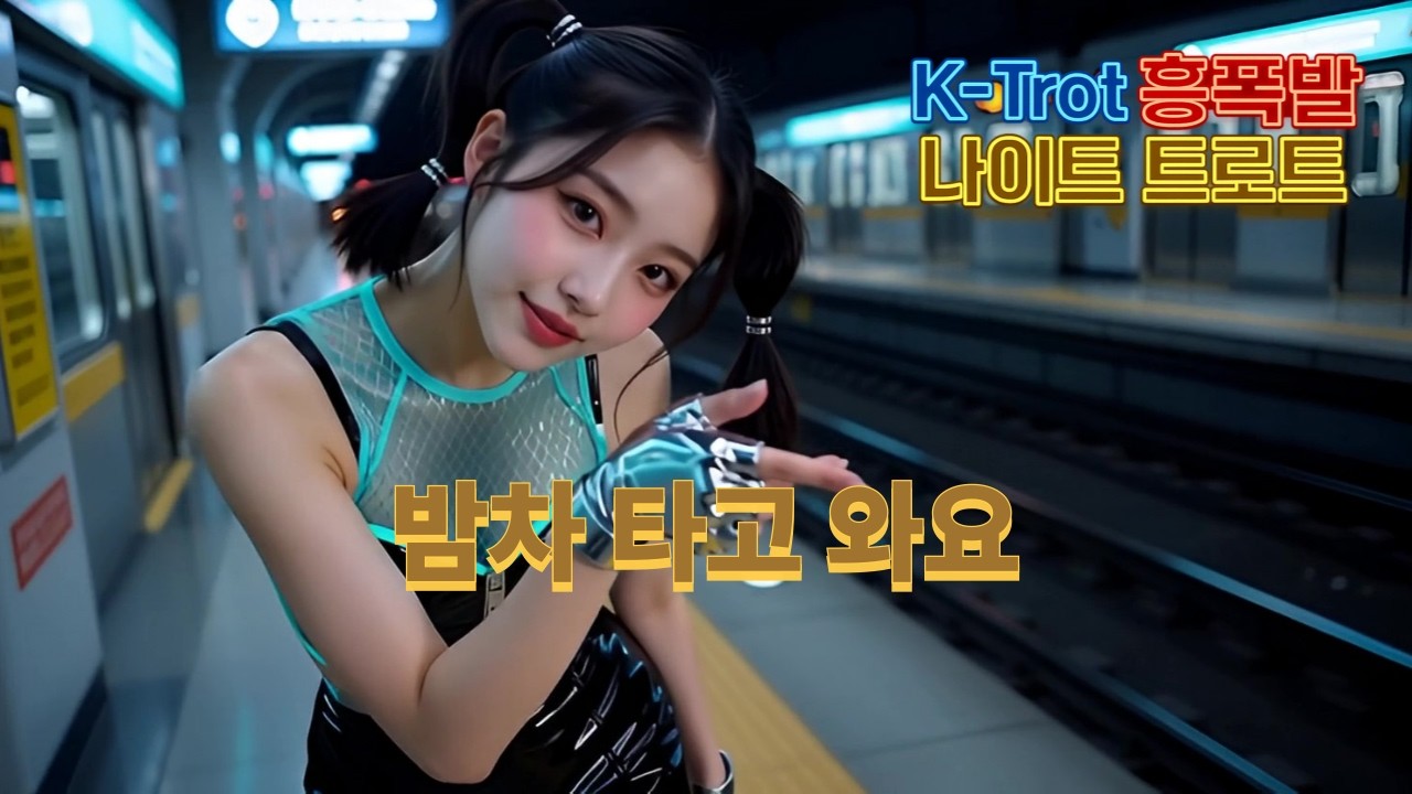 [Dance Trot] 밤차 타고 와요 🎧 텐션 폭발 나이트클럽 댄스 ⚡ 엉덩이가 들썩이는 고속도로 댄스 트로트 🎬 AI Generated