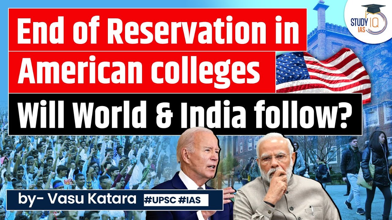 US Supreme Court Ends Race-based University Admissions: Biden's Strong Disagreement | India | UPSC