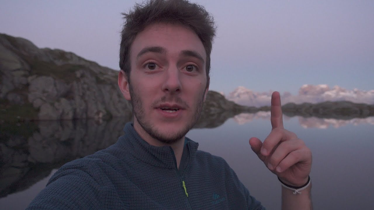 tramonto e luna piena al Lago Nero, Dolomiti di Brenta