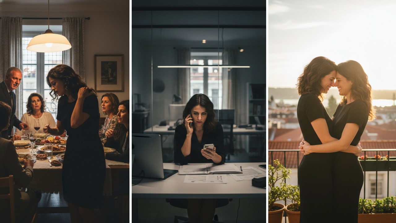 Pai gritou “és a vergonha que ama mulheres” no jantar familiar —Meses depois bateu à porta do meu...