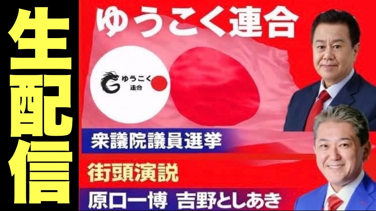 【2026衆議院選挙】BIG WAVE ”ゆうこく連合” 原口一博 × 吉野敏明@有楽町駅前街頭演説