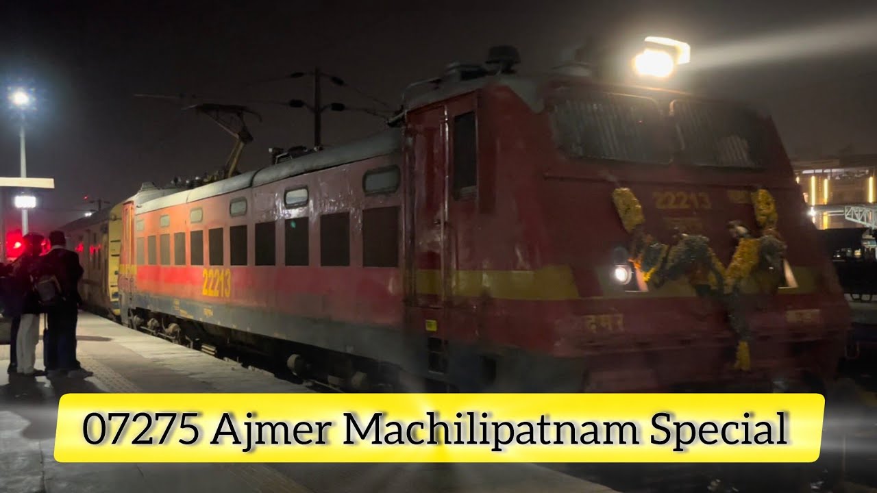 07275 Ajmer Machilipatnam Special Arrival From Ujjain Junction 