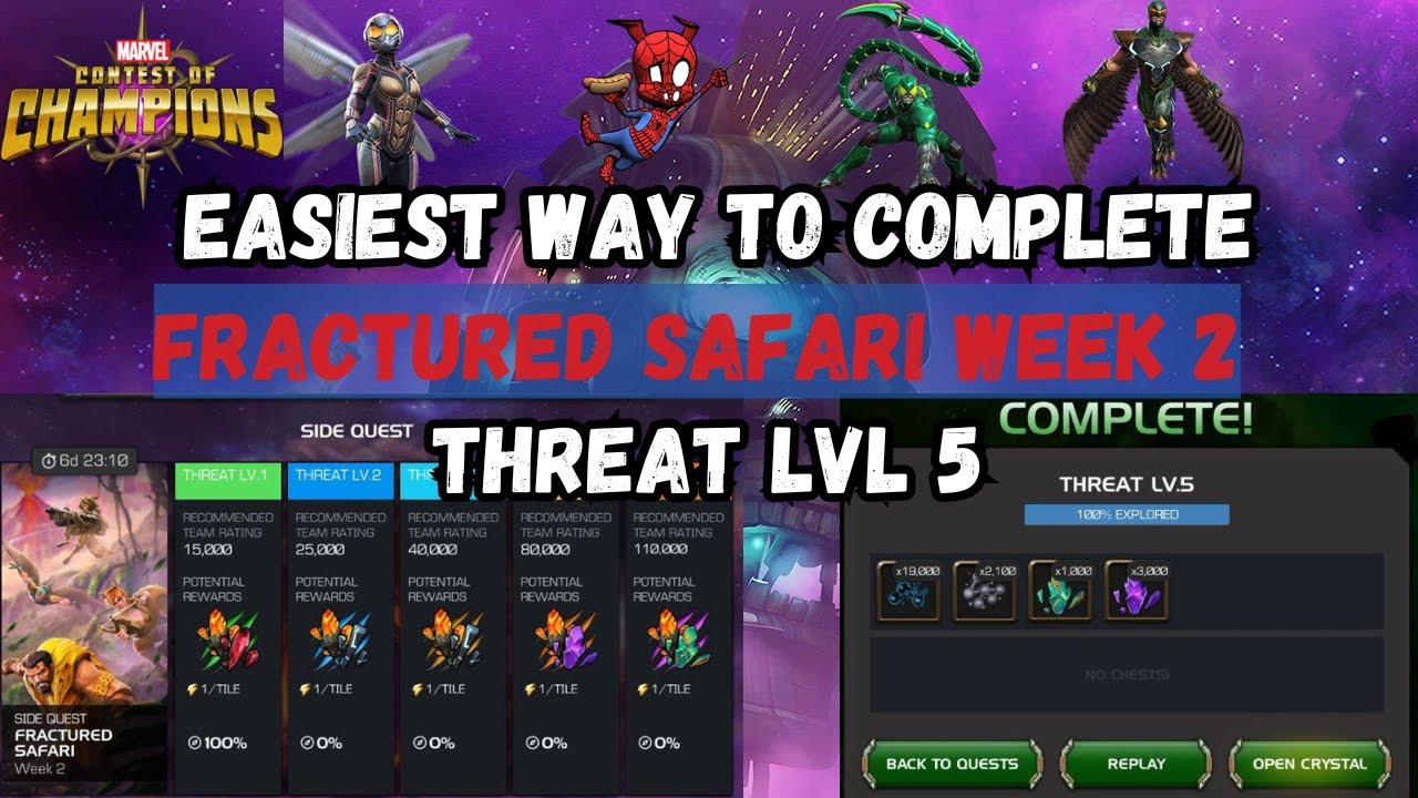 Fractured Safari Week 2 Made EASY 😎⚡ | Fast & Safe Clear | MCOC