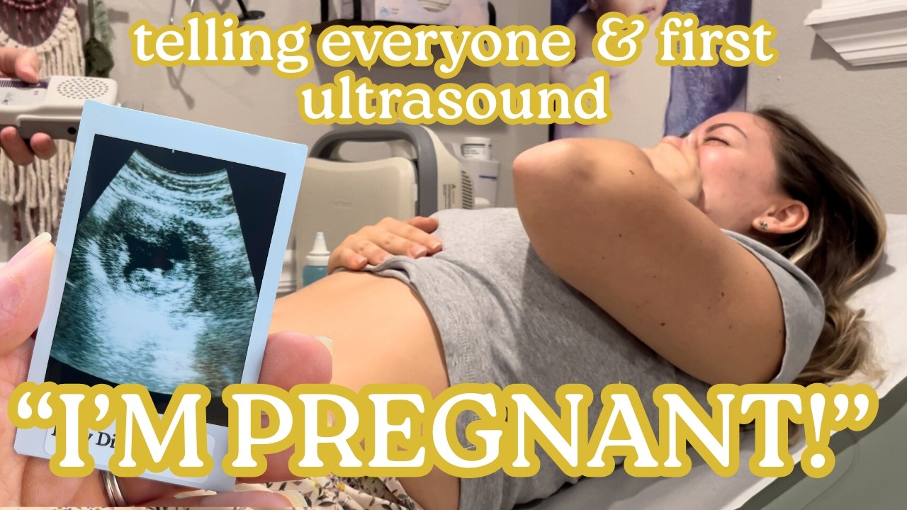 telling family & friends I'M PREGNANT + first ultrasound // pregnancy diaries