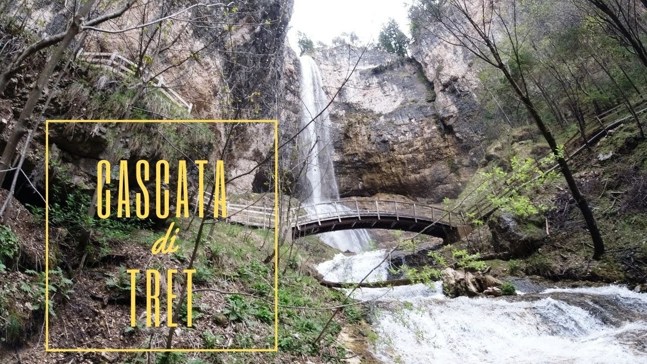 Cascata di Tret e area sosta camper Laugen