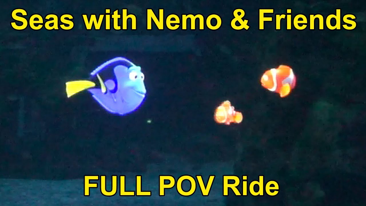 The Seas With Nemo & Friends FULL POV Ride at Epcot,with Dory, Marlin, Walt Disney World