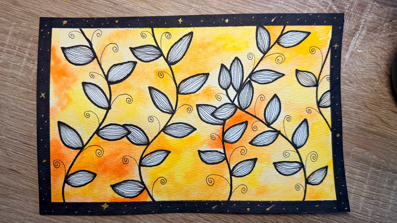 Easy and simple watercolor floral art for beginners || Watercolor painting tutorial 