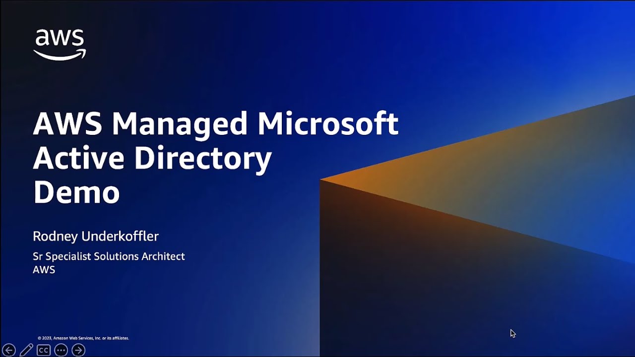 AWS Managed Microsoft AD Demo and Overview | Amazon Web Services