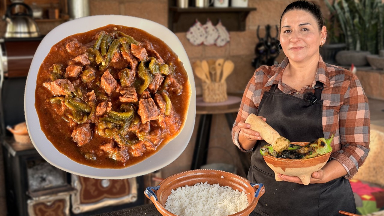 Carne en Caldillo con Chile Verde como lo hacia las Abuelas en el Rancho | La Herencia de las Viudas