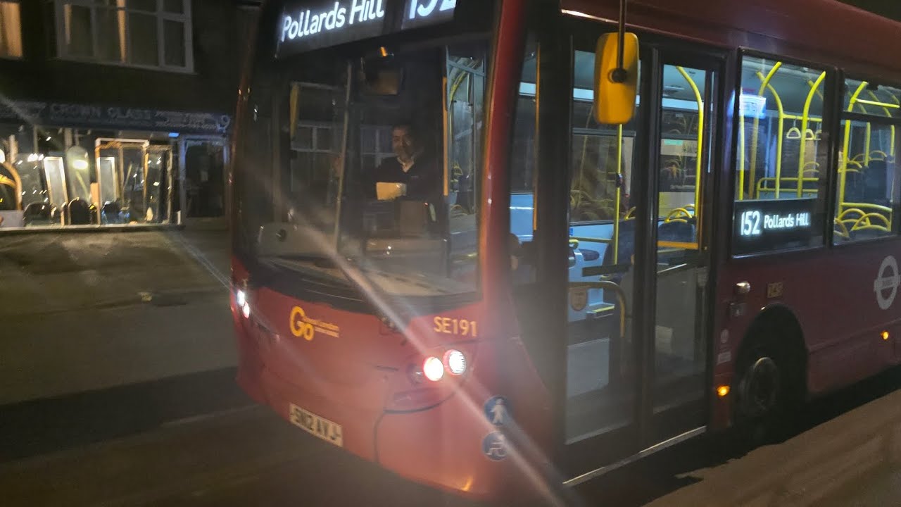 Slam Front Doors & XFE Gearbox: Go Ahead London ADL Enviro 200 SE191 SN12 AVJ Route 152